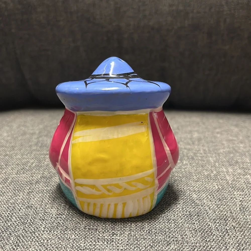 Resting Mexico Sombrero Man Salt Shakers